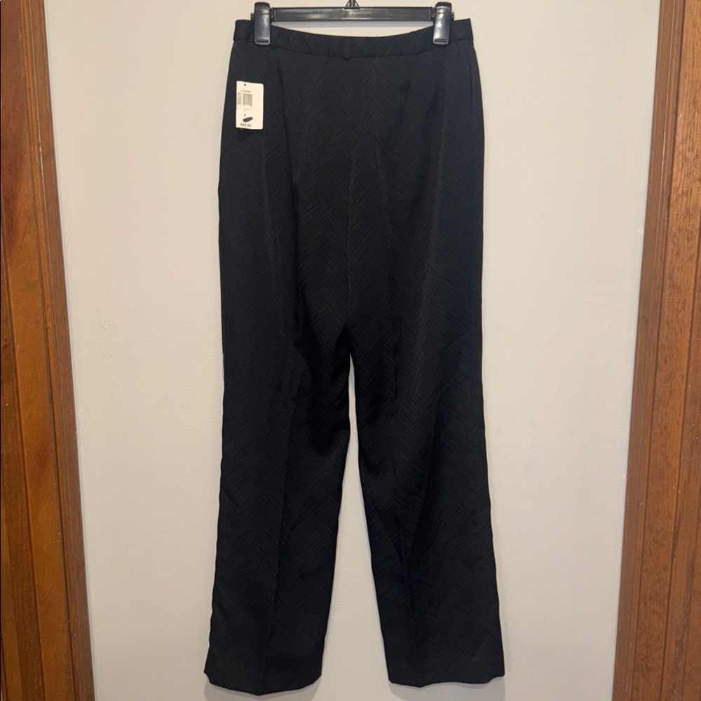 Alfani NWT Size 8 Women's Textured Black Pants Suit - Picture 6 of 8